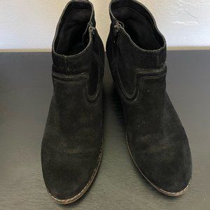 50% OFF SALE!!! DV by DOLCE VITA - Black Suede Heeled Ankle Boots